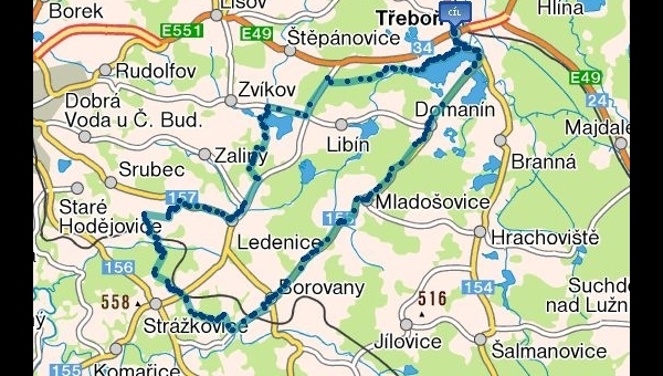 Cyklotrasa č.4 - k památníku Jana Žižky